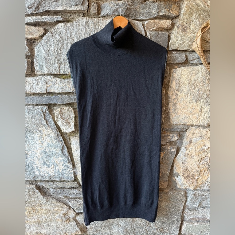 All Saints Kaninda Black Knit Turtleneck